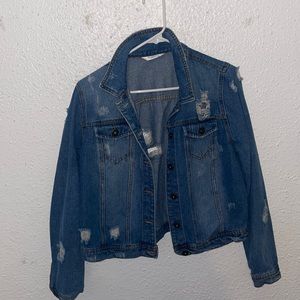 Ripped Denim Jacket